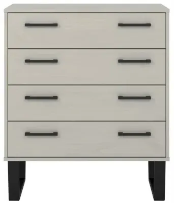 Tensas 4 Drawer Chest with U Legs - Grey image