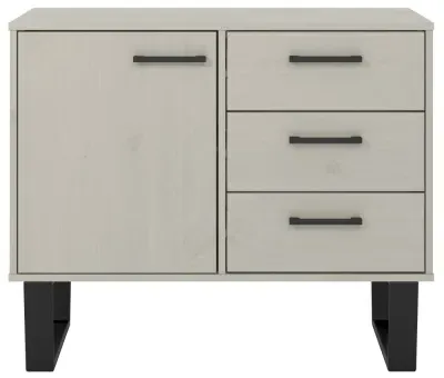 Tensas 90cm Small Sideboard with U Legs - Grey image