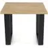 Tensas Lamp Table - Oak Effect, Black