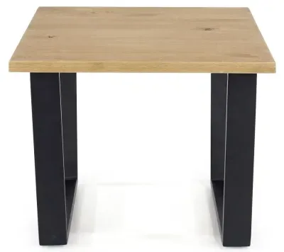 Tensas Lamp Table - Oak Effect, Black image