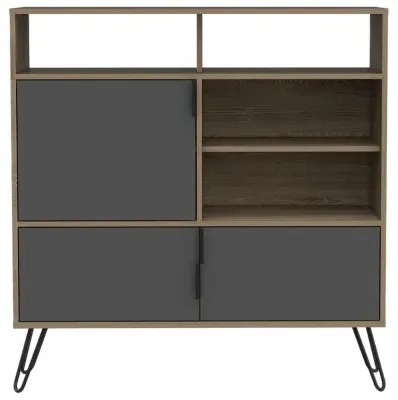 Valley Medium Sideboard with Hairpin Legs - Grey image