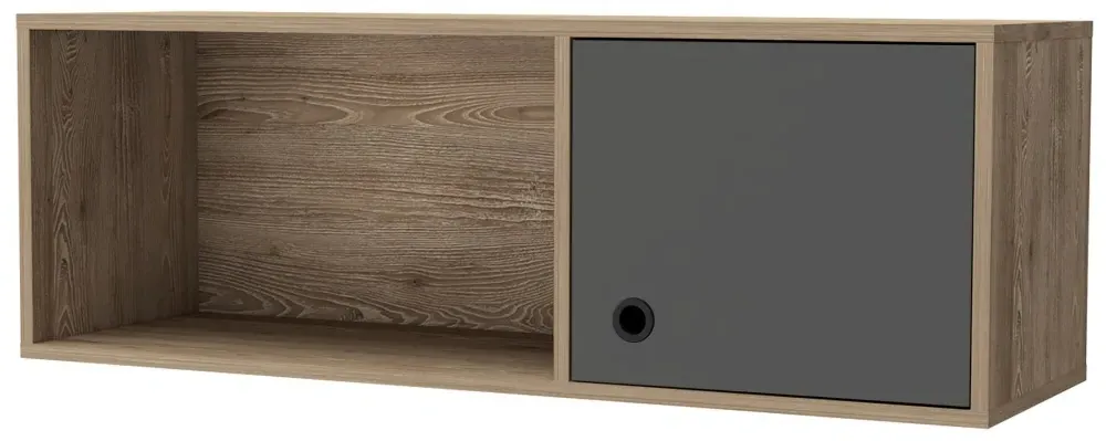 Valley Wall Storage Unit - Grey, Melamine