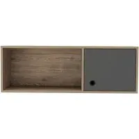 Valley Wall Storage Unit - Grey, Melamine