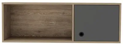 Valley Wall Storage Unit - Grey, Melamine image