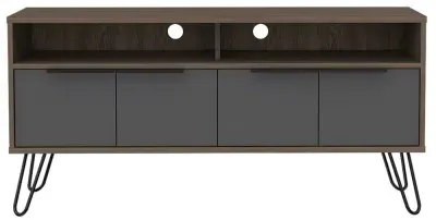 Valley Wide TV Unit with Hairpin Legs - Grey image