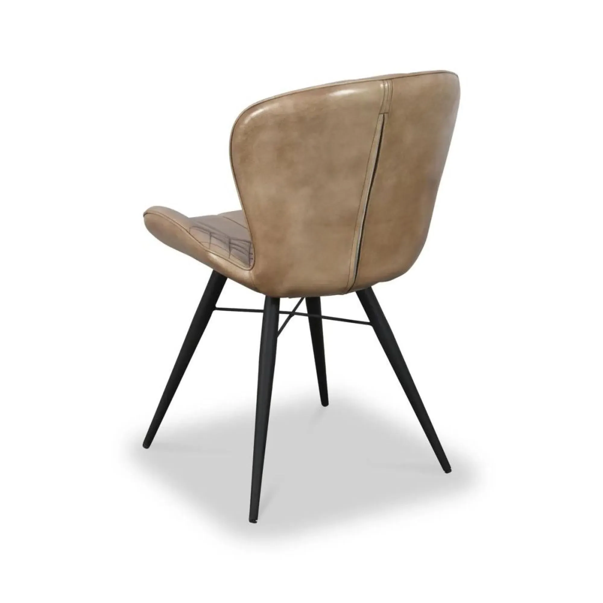 Amory Leather Dining Chair Set - Beige