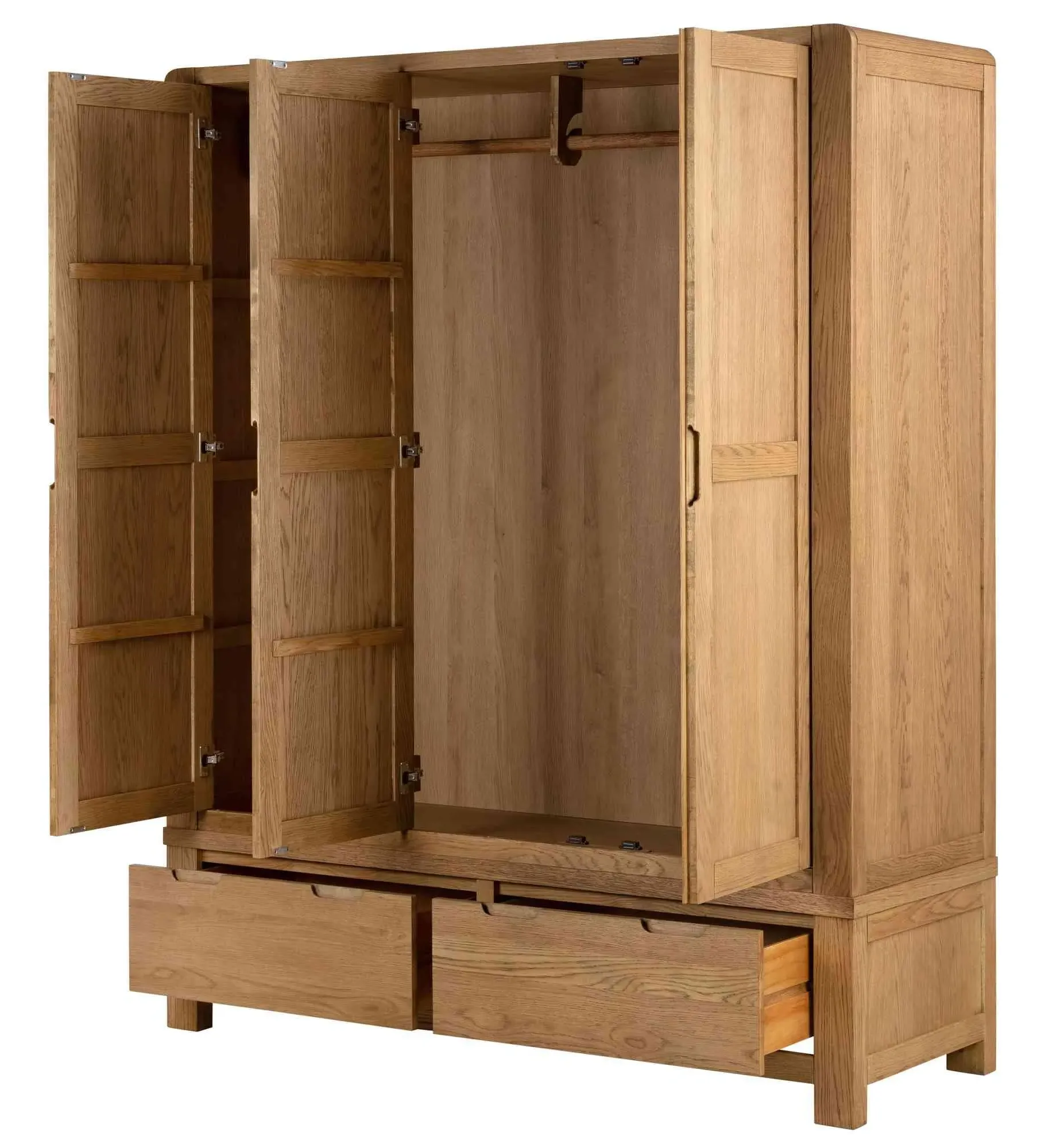 Bergen 3 Door Wardrobe - Oak