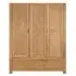 Bergen 3 Door Wardrobe - Oak