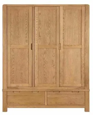 Bergen 3 Door Wardrobe - Oak image