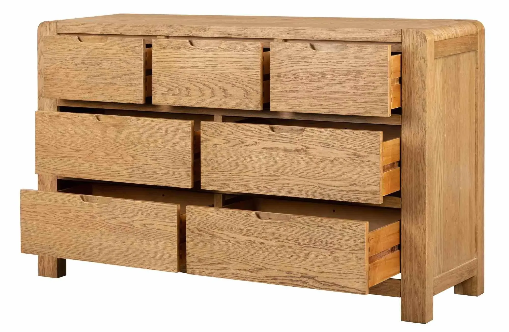 Bergen Oak 4+3 Drawer Chest - Lacquered