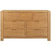 Bergen Oak 4+3 Drawer Chest - Lacquered