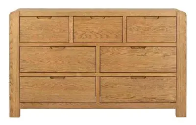 Bergen Oak 4+3 Drawer Chest - Lacquered image