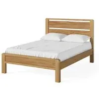 Bergen Oak Slatted Bed Frame - Lacquered