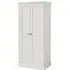 Bordeaux 2 Door Wardrobe - Cotton White, Oak