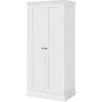 Bordeaux 2 Door Wardrobe - White, Oak