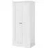 Bordeaux 2 Door Wardrobe - White, Oak