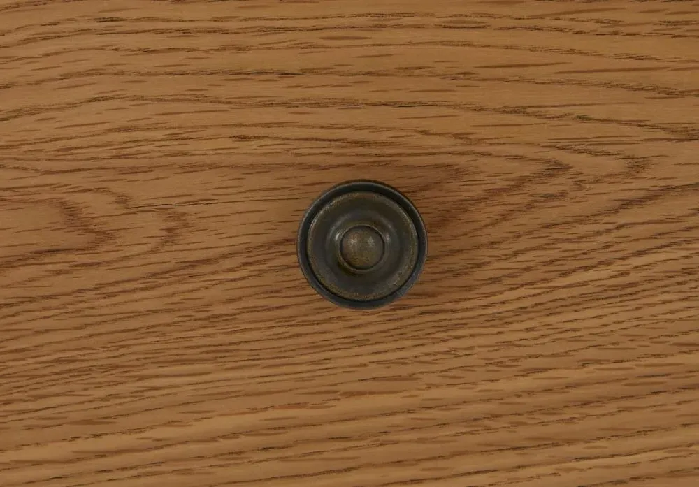 Burford 2 Drawer Narrow Bedside Cabinet - Oak