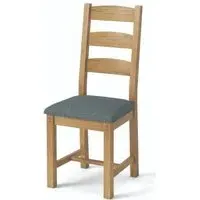 Burford Ladder Back Dining Chair Set - Oak