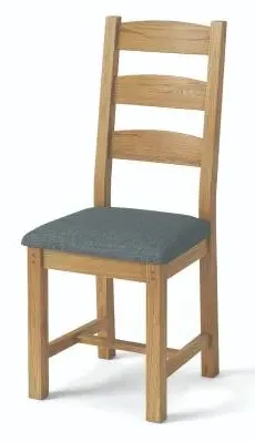 Burford Ladder Back Dining Chair Set - Oak image
