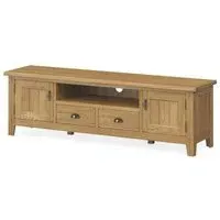 Burford Oak 180cm TV Unit - Hand Waxed