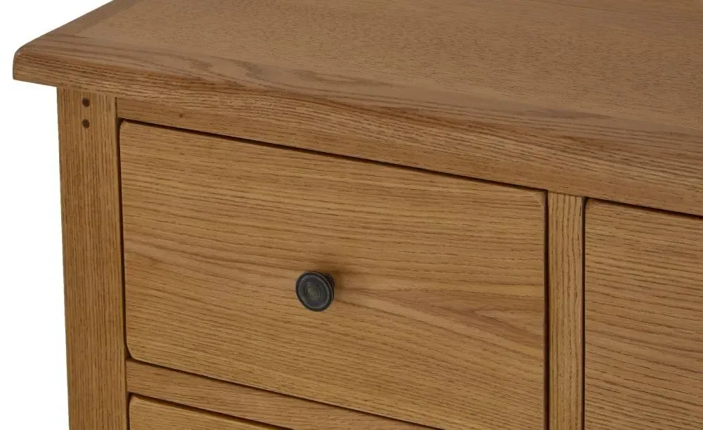 Burford Oak 2+4 Drawer Chest - Hand Waxed