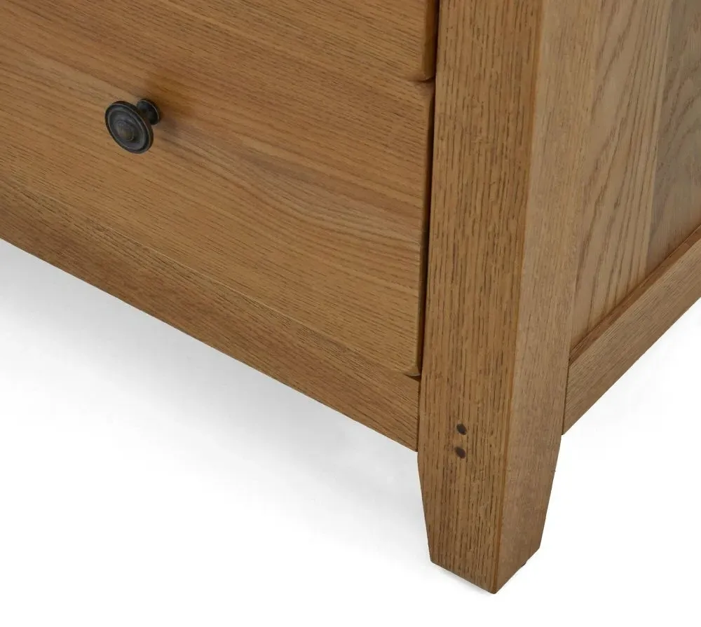 Burford Oak 2+4 Drawer Chest - Hand Waxed