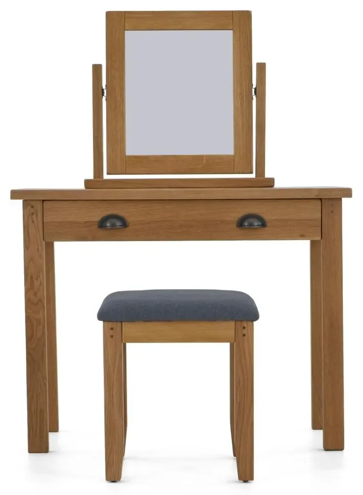 Burford Oak Dressing Table Set - Hand Waxed