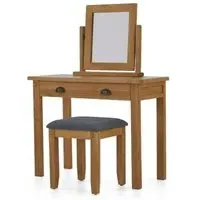Burford Oak Dressing Table Set - Hand Waxed