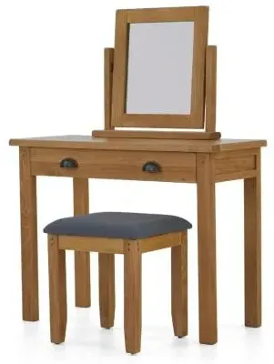Burford Oak Dressing Table Set - Hand Waxed image