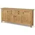 Burford Oak Large 4 Door Sideboard - Hand Waxed