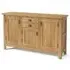 Burford Oak Medium 3 Door Sideboard - Hand Waxed