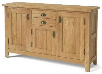 Burford Oak Medium 3 Door Sideboard - Hand Waxed image