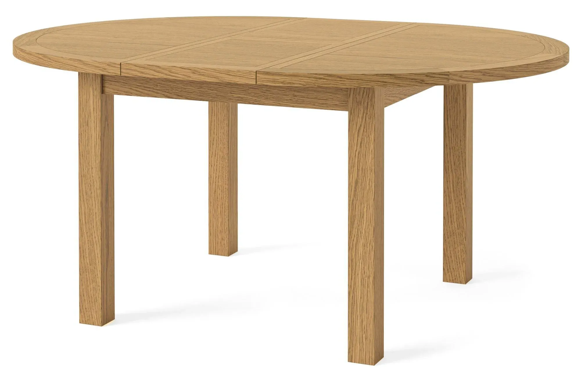 Burford Oak Round 4-6 Seater Extending Dining Table