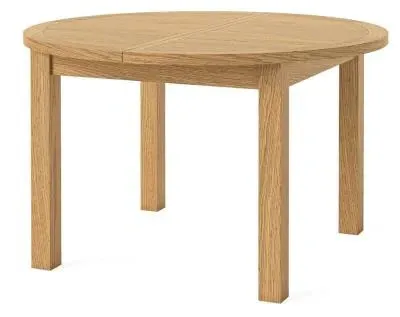 Burford Oak Round 4-6 Seater Extending Dining Table
