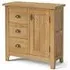 Burford Oak Small 1 Door Sideboard - Hand Waxed