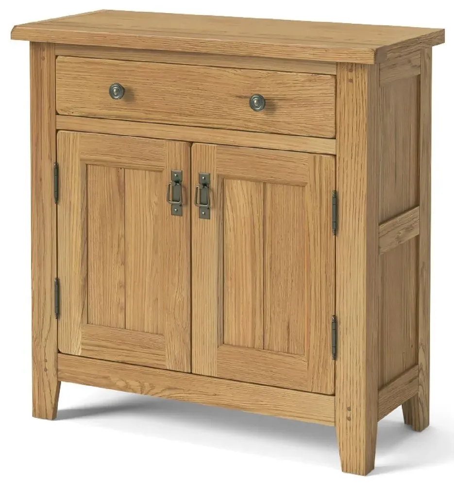 Burford Oak Small 2 Door Sideboard - Hand Waxed