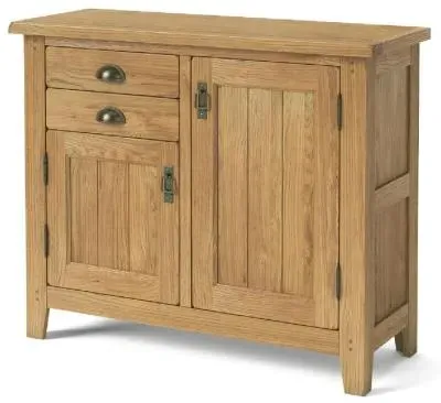 Burford Oak Small Sideboard with Drawers - Hand Waxed