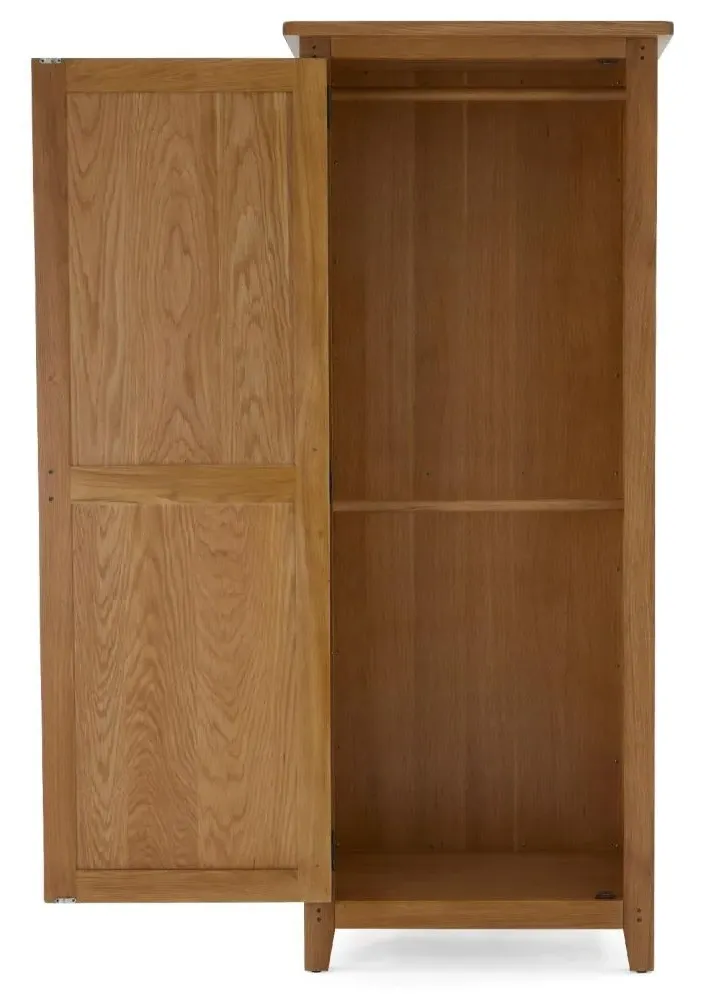 Burford Single Door Wardrobe - Oak