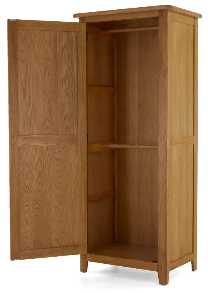 Burford Single Door Wardrobe - Oak