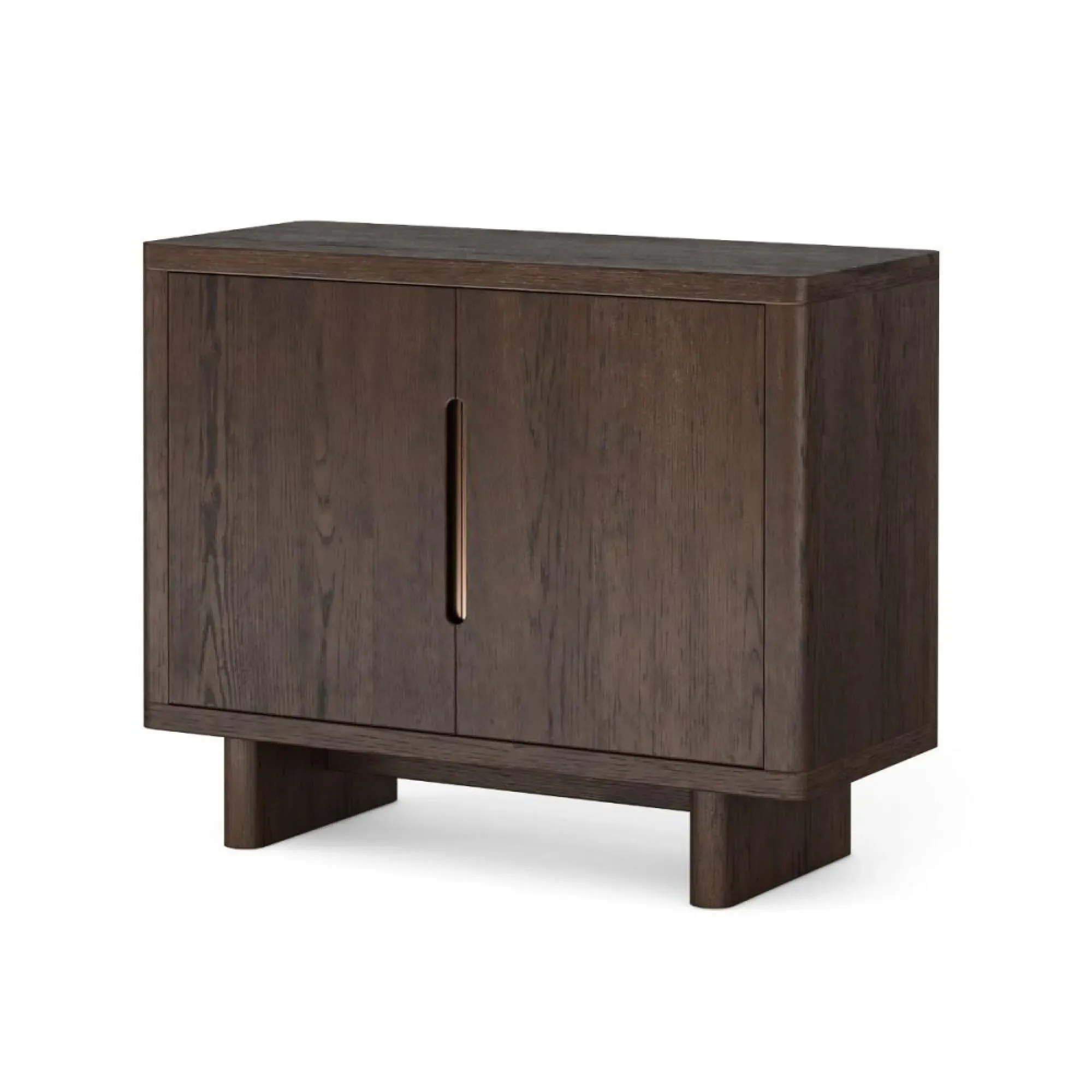 California 2 Door Small Sideboard - Dark Oak