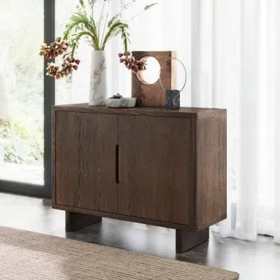 California 2 Door Small Sideboard - Dark Oak