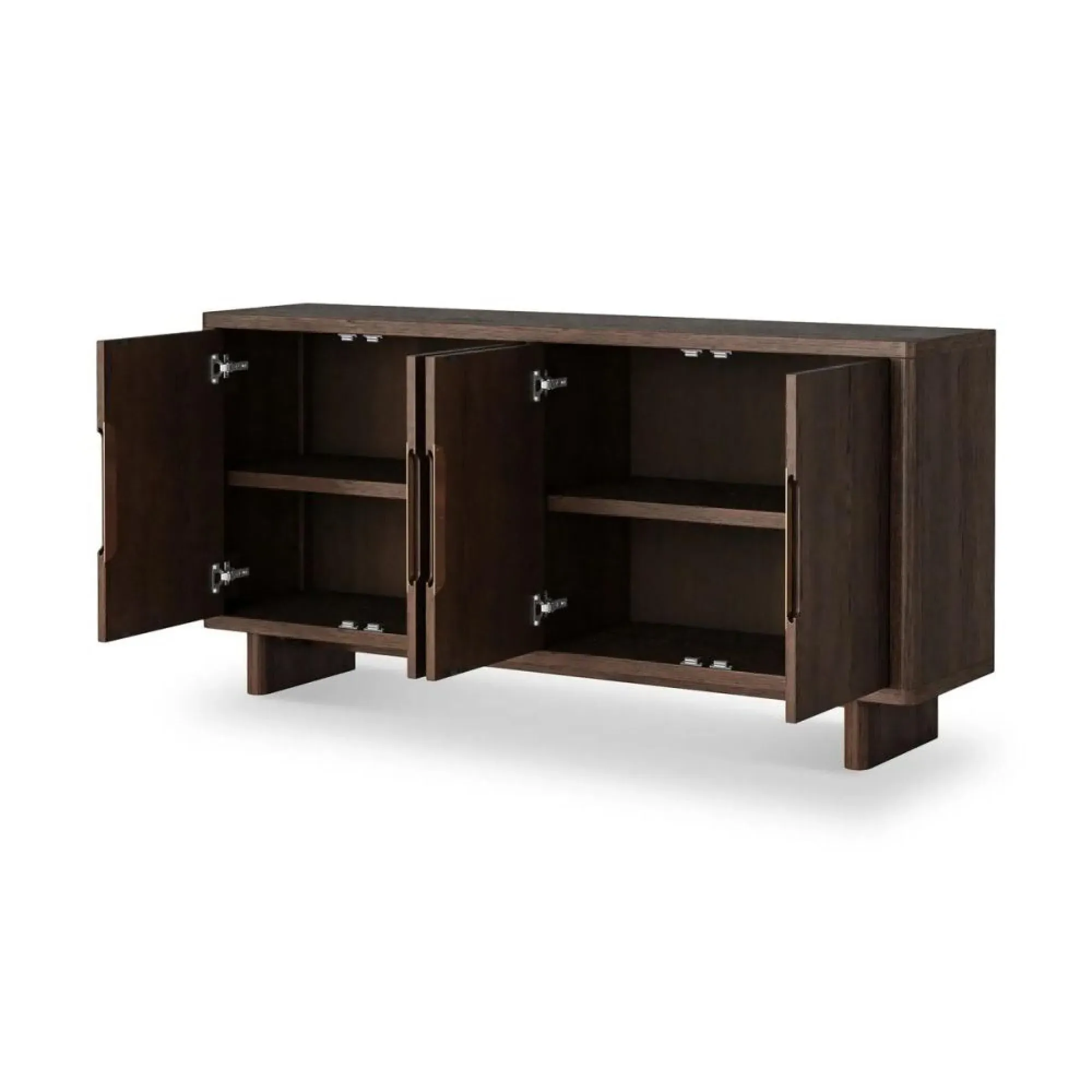 California 4 Door Large Sideboard - Dark Oak