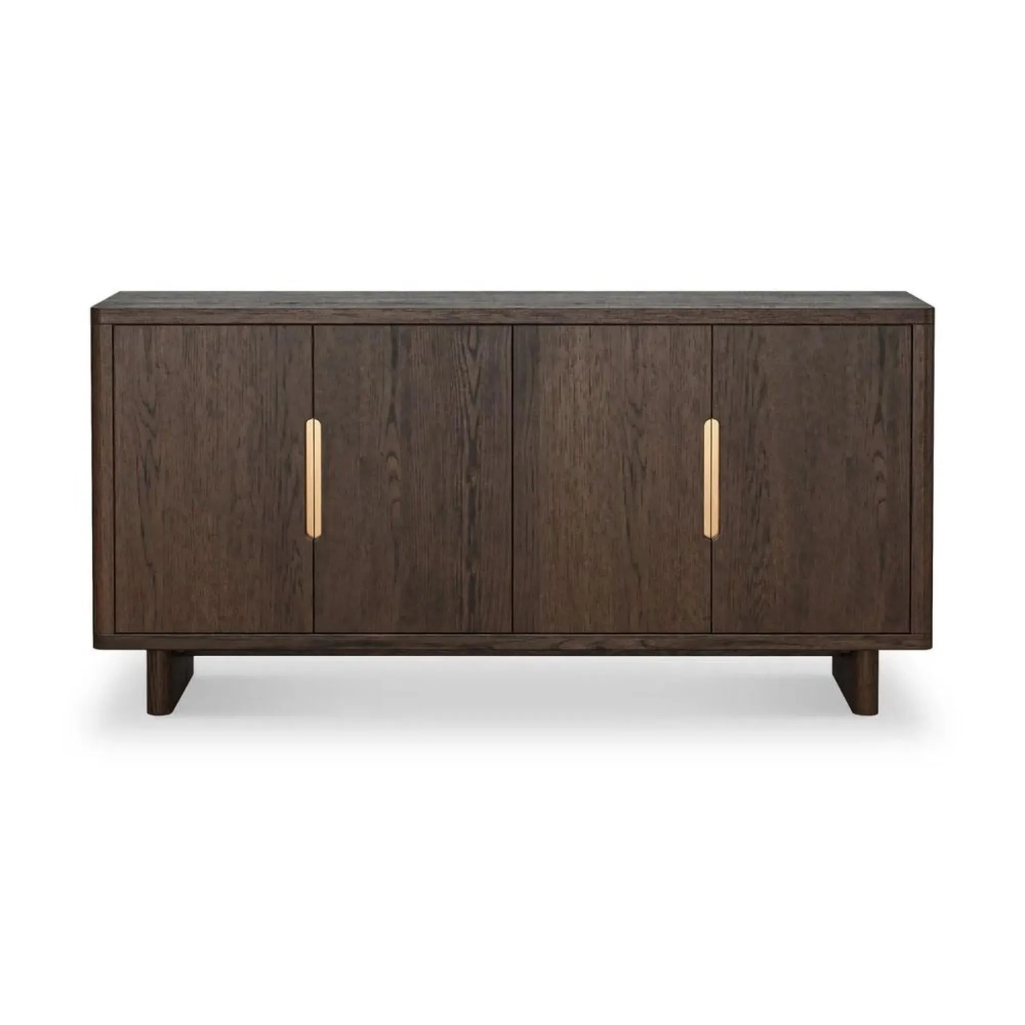 California 4 Door Large Sideboard - Dark Oak