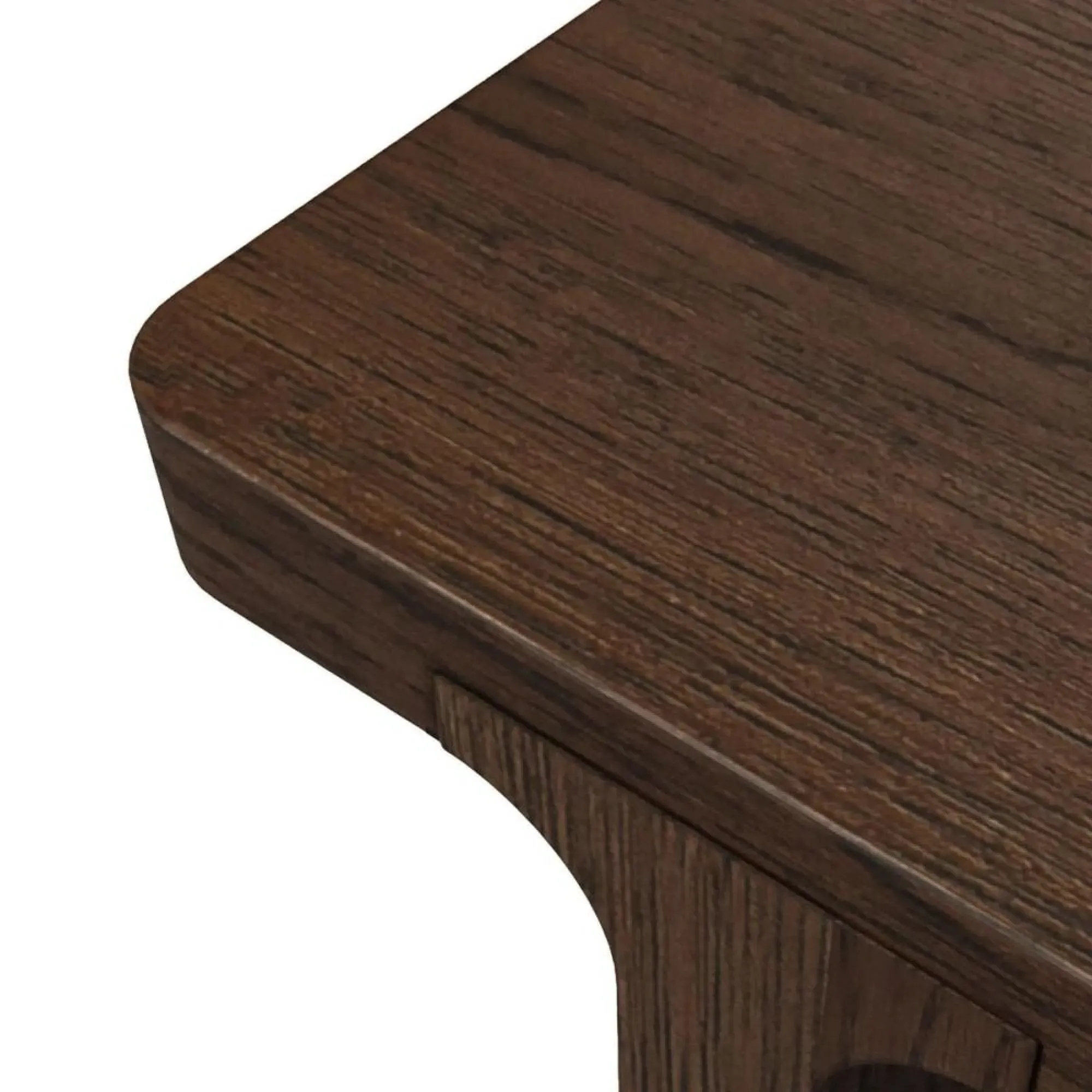 California 6 Seater Dining Table - Dark Oak