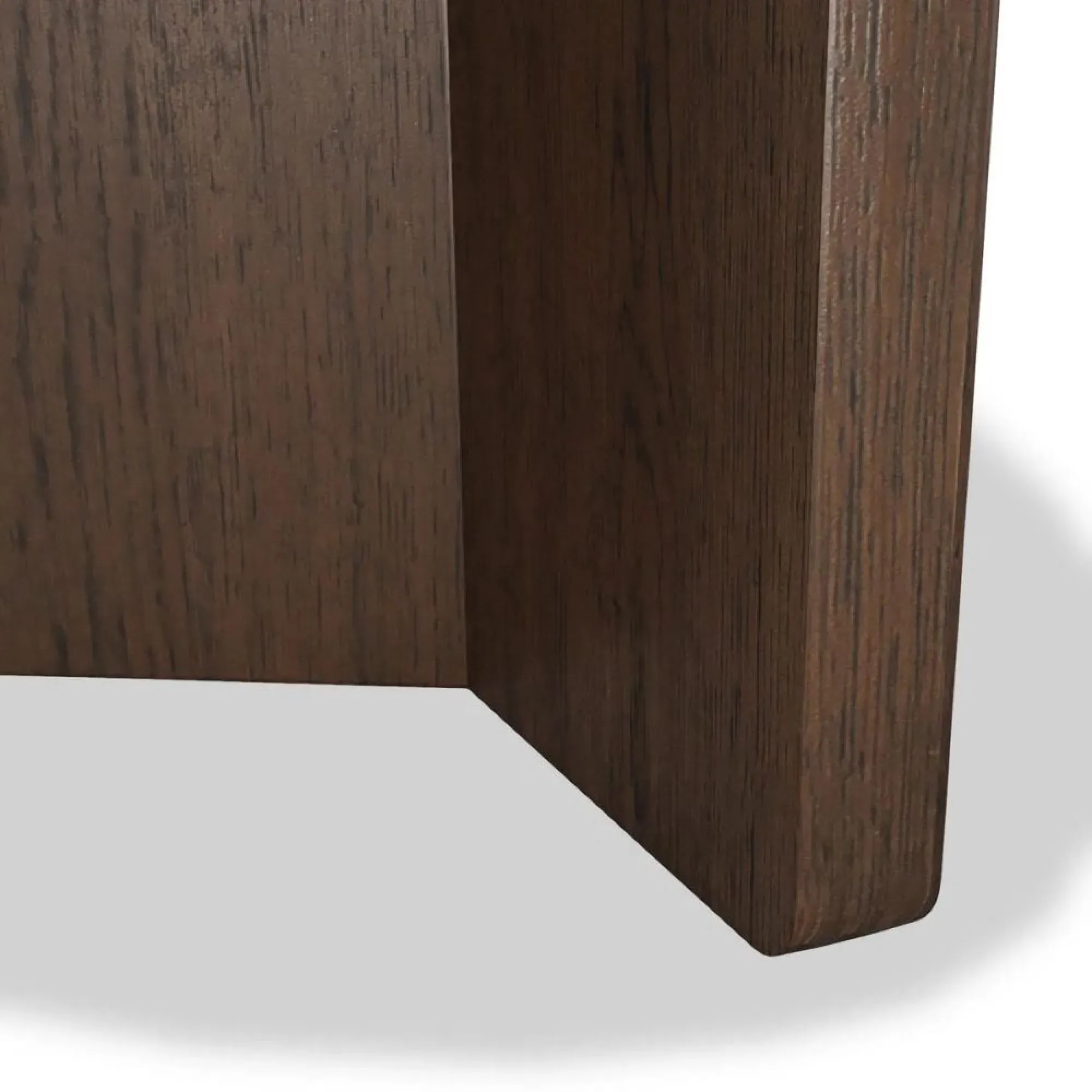 California Round Side Table - Dark Oak