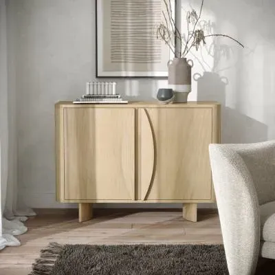 Cara 2 Door Small Sideboard - Oak