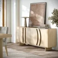 Cara 4 Door Large Sideboard - Oak