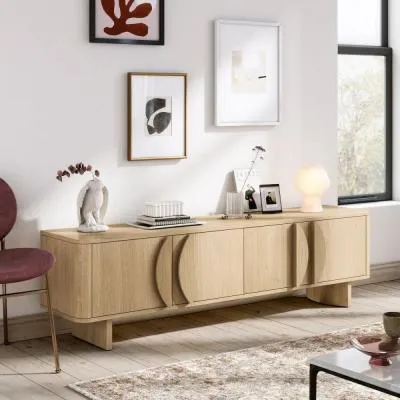 Cara Large Storage TV Unit - Oak image