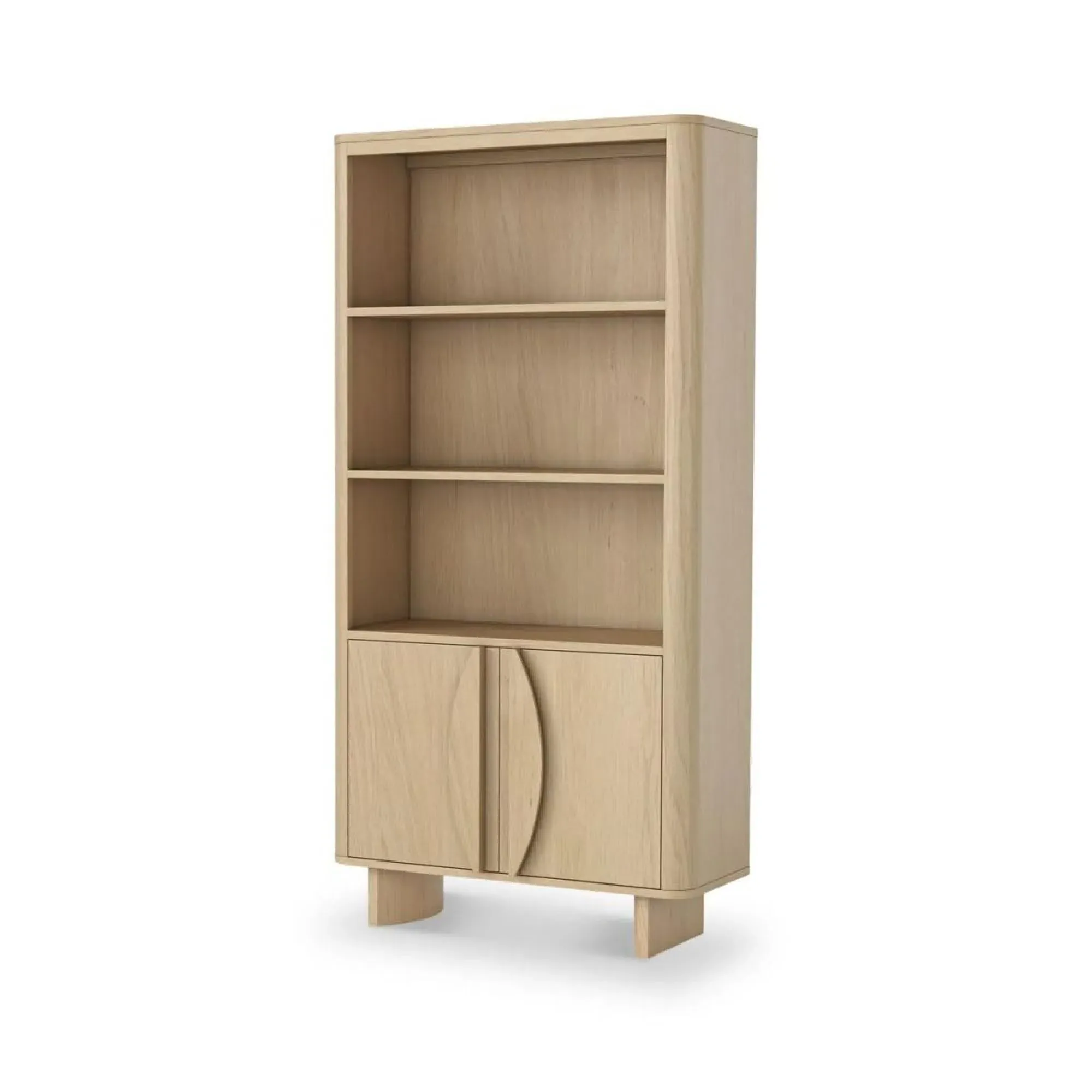 Cara Oak 2 Door Display Cabinet