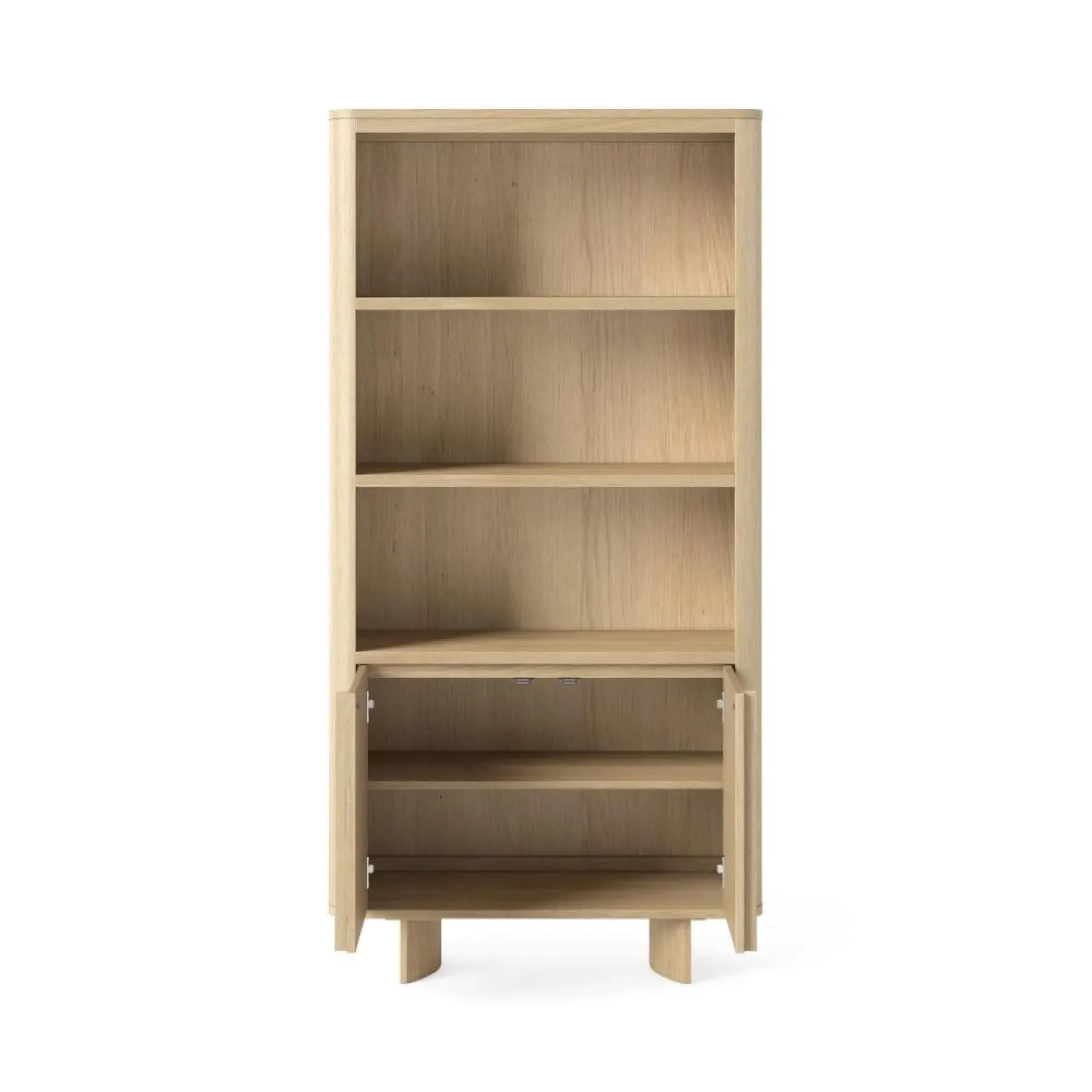 Cara Oak 2 Door Display Cabinet